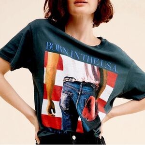 Anthropologie / LetLuv Bruce Springsteen Boyfriend Tee, NEW